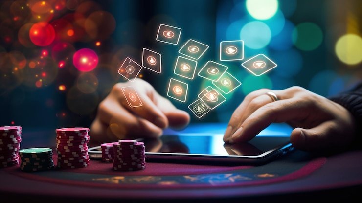 Pengguna dewasa membaca menu mobile omantoto